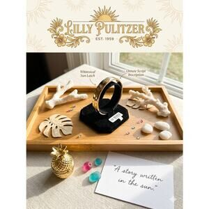 Lilly Pulitzer "A Story Written in the Sun" Gold Bangle